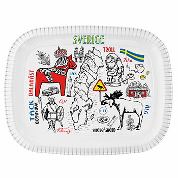 Bricka Sverige Teckning