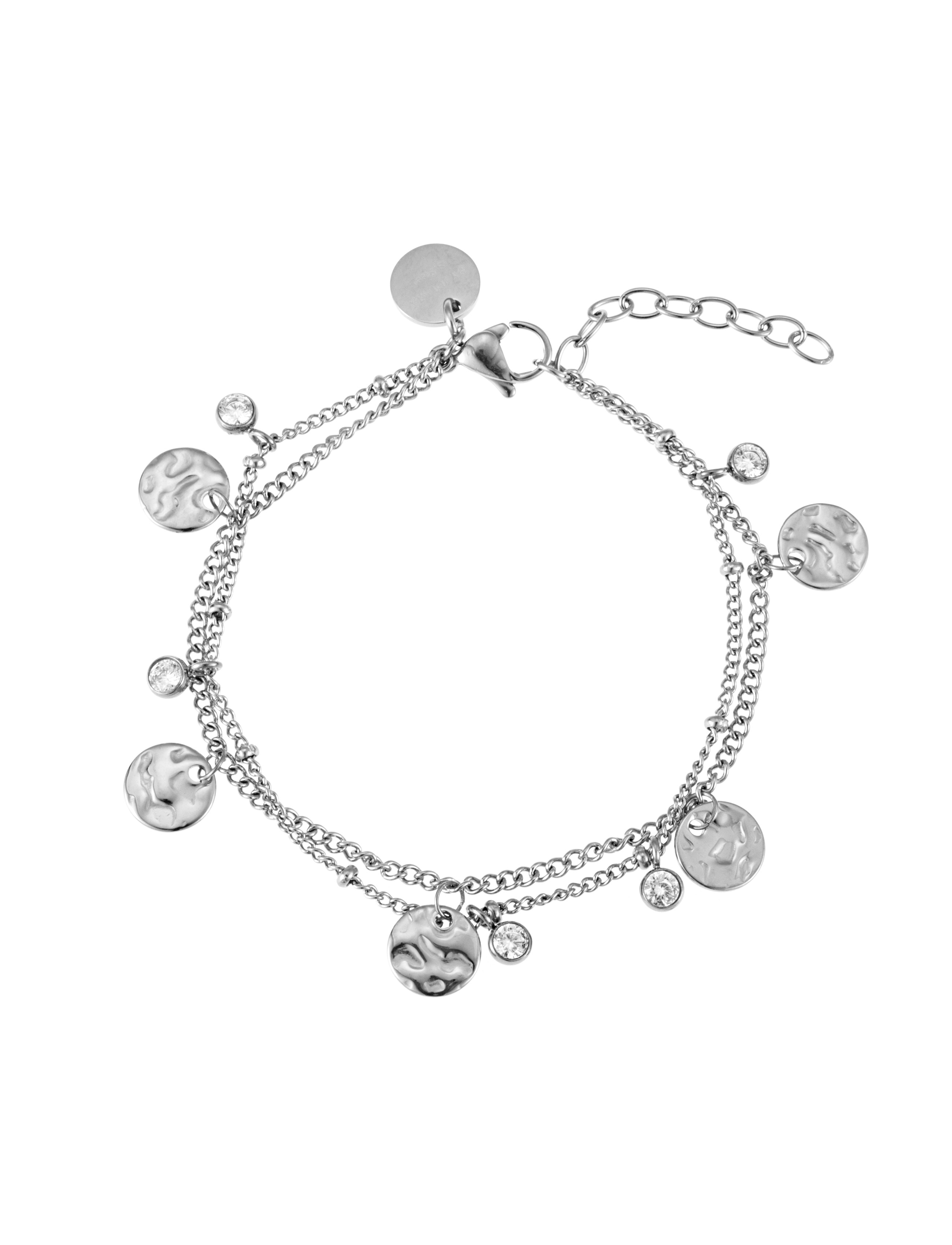 Amalfi Double Layer Bracelet - Steel - By Jolima