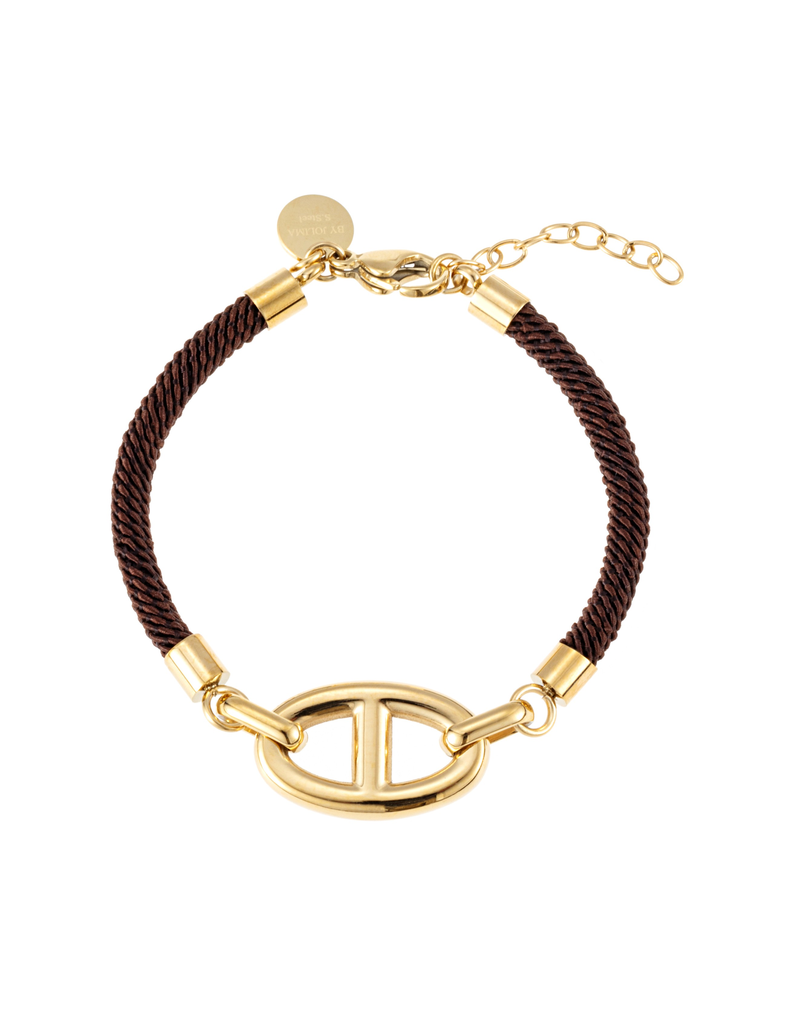 Celine Cord Bracelet - Brown - By Jolima