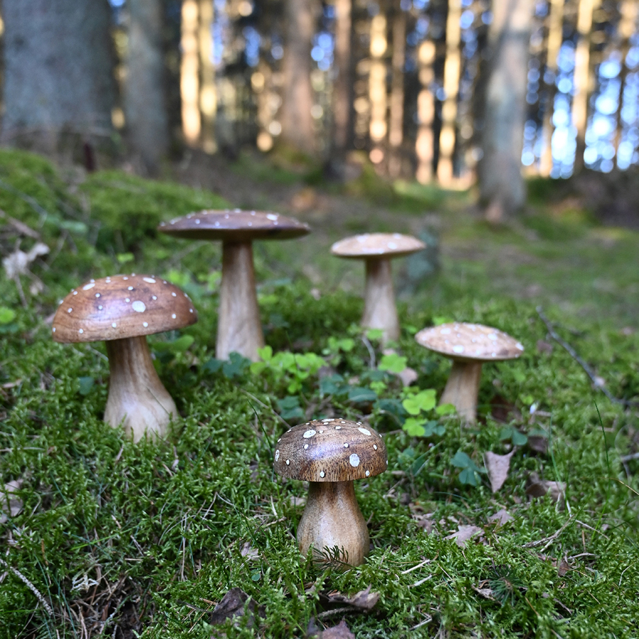 Mushroom decoration S, White Muscaria - Miljögården - 3