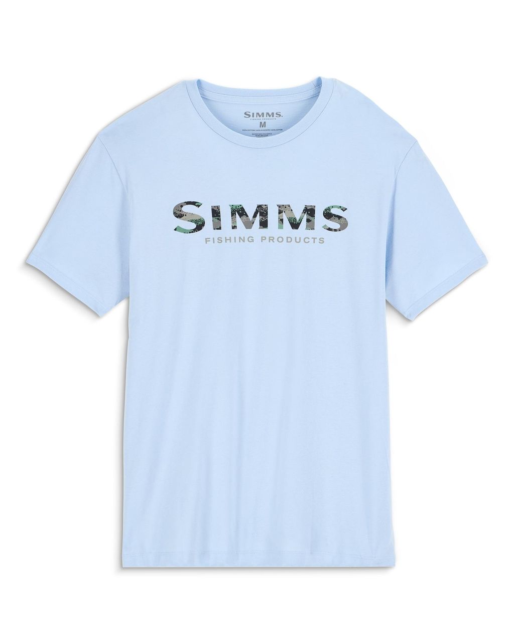 Simms Shroud Fill Logo T-Shirt Sky Blue