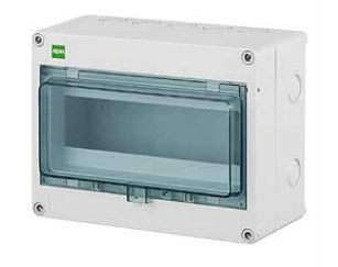 Kapsling, normcentral IP65 10-moduler 220 x 170 x 116 mm