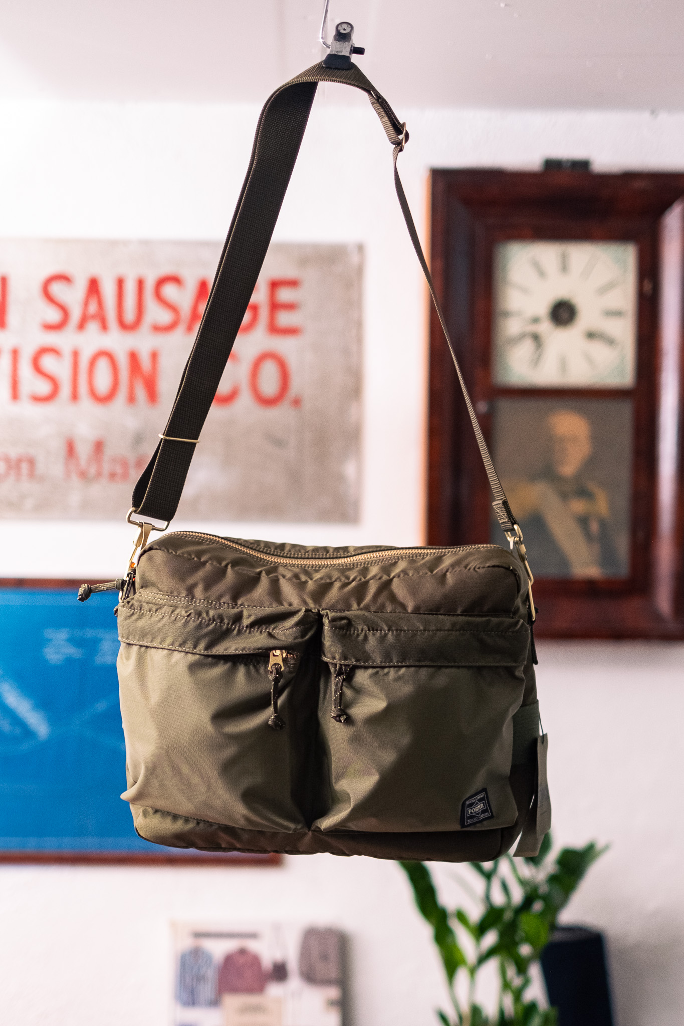 Porter Yoshida - Force Shoulder Bag Olive Drab