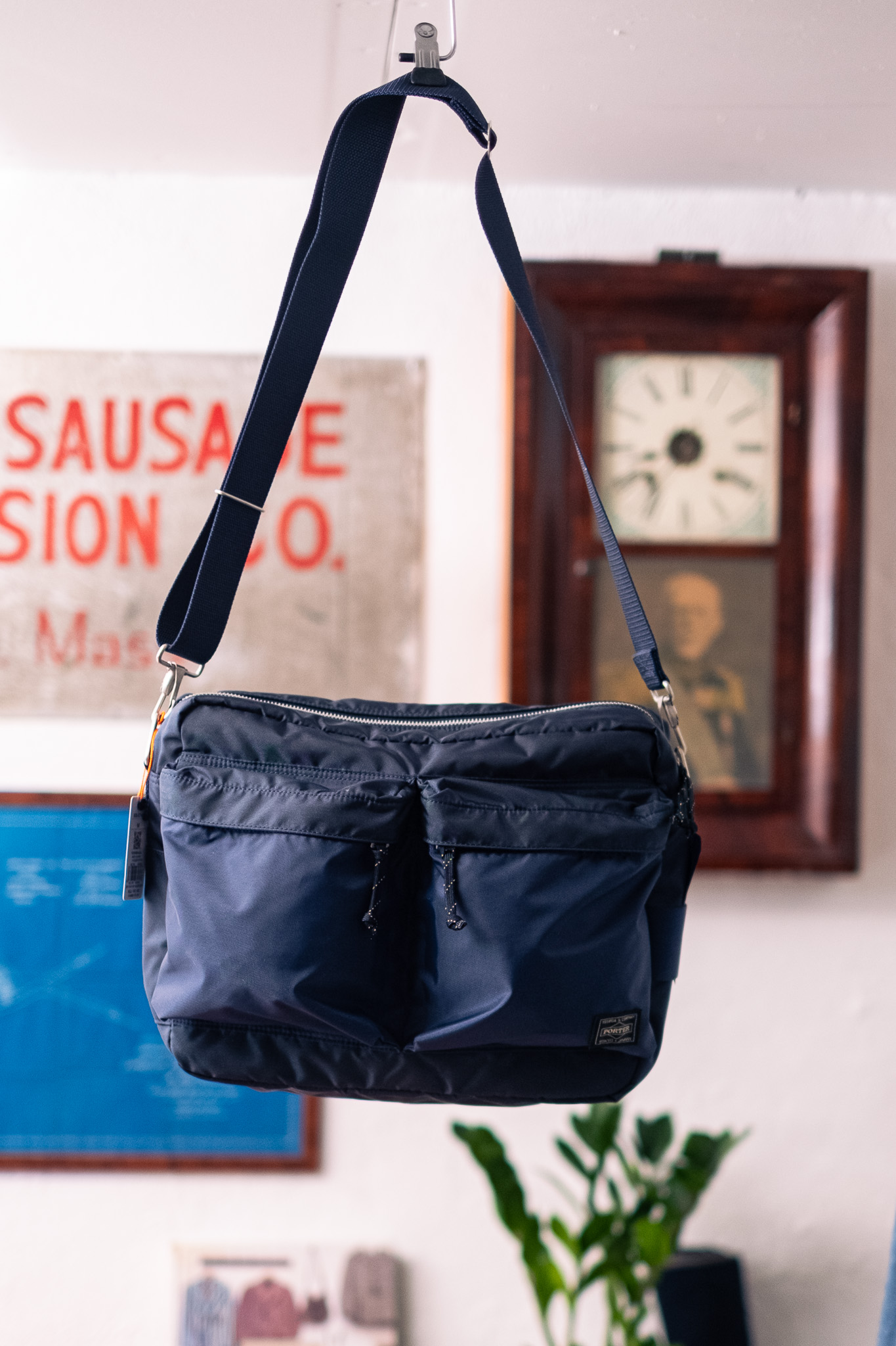 Porter Yoshida - Force Shoulder Bag Navy