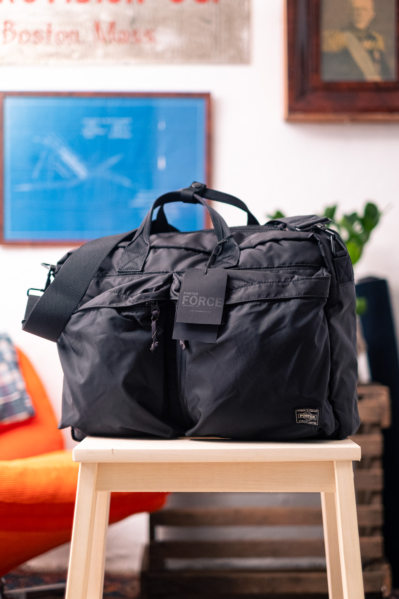 Porter Yoshida - Force 3Way Briefcase Black - Göteborg Manufaktur