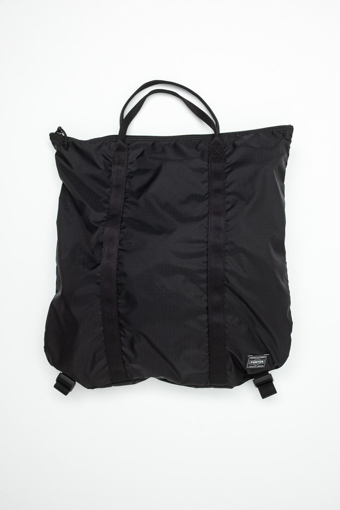 Porter Yoshida - Flex 2Way Tote Bag Black - 2