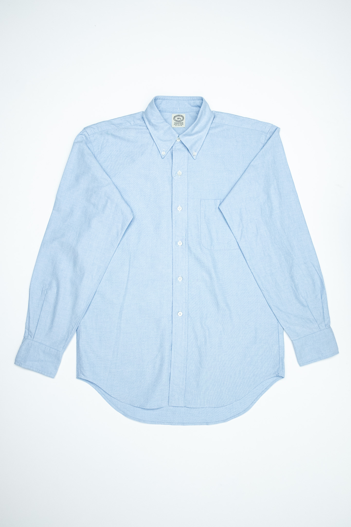 Kamakura -Vintage Ivy Fit Button Down Oxford Shirt Blue - 3