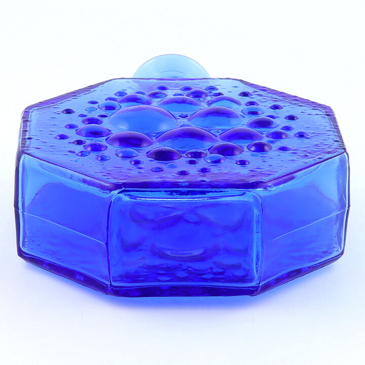 Nanny Still (Stella Polaris 1967) Blue Octagon Vase 19 cm (2)