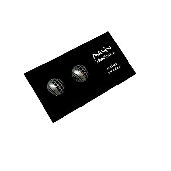 Örhängen - DOT -svart/silver