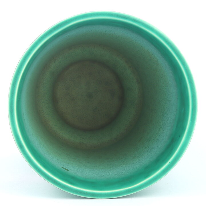ヴィルヘルム・コーゲ  Argentaシリーズ  魚モチーフの緑色のベース  (16cm)  1937年