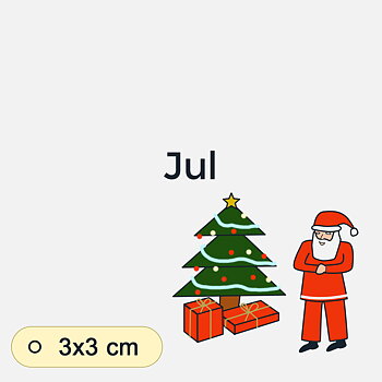Bildstödsbilder Jul, 3x3 cm