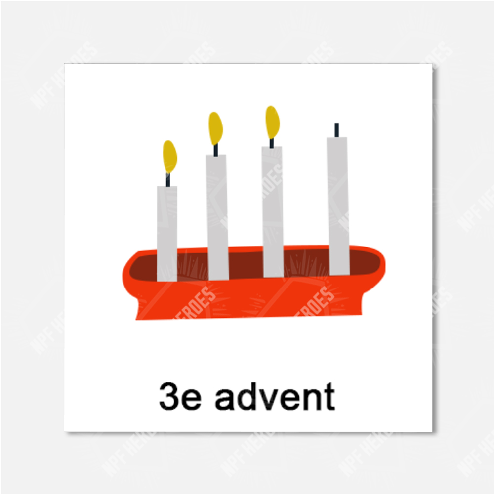 Bildstödsbilder Jul, 3x3 cm - 12