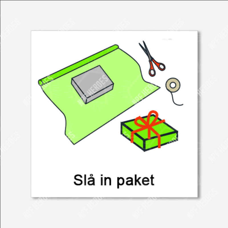Bildstödsbilder Jul, 3x3 cm - 24