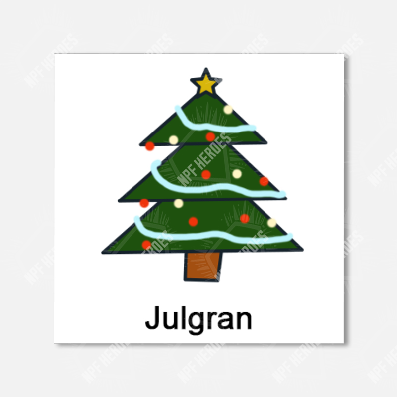 Bildstödsbilder Jul, 3x3 cm - 16