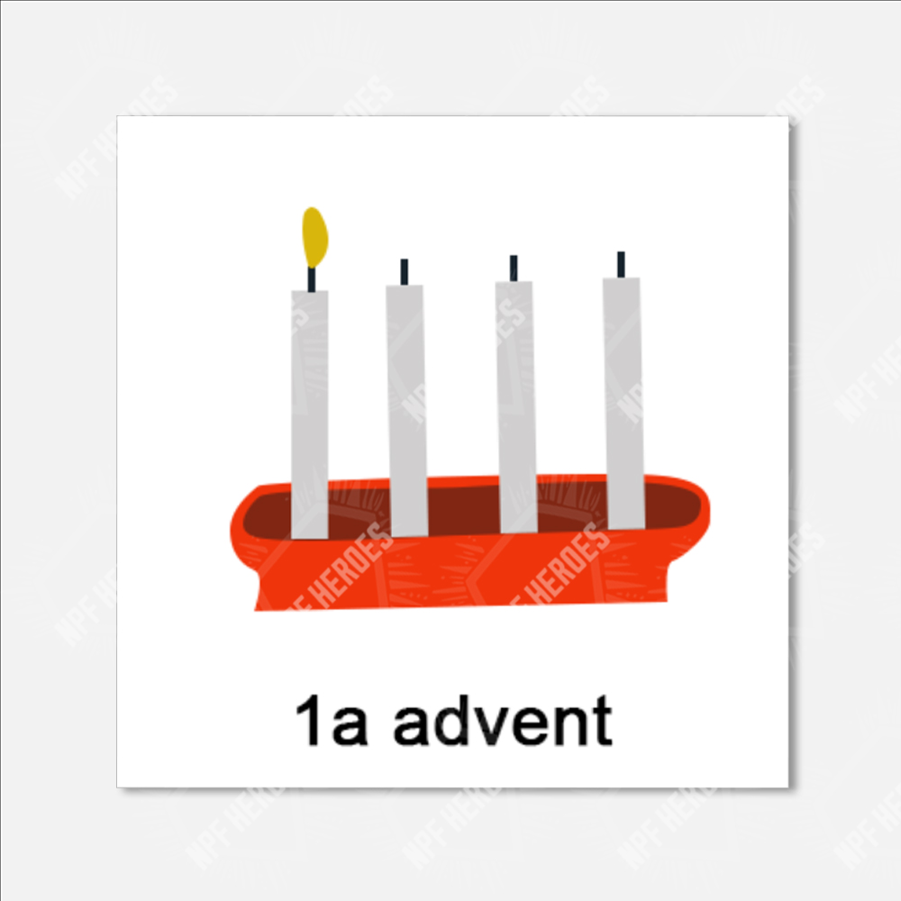 Bildstödsbilder Jul, 3x3 cm - 2