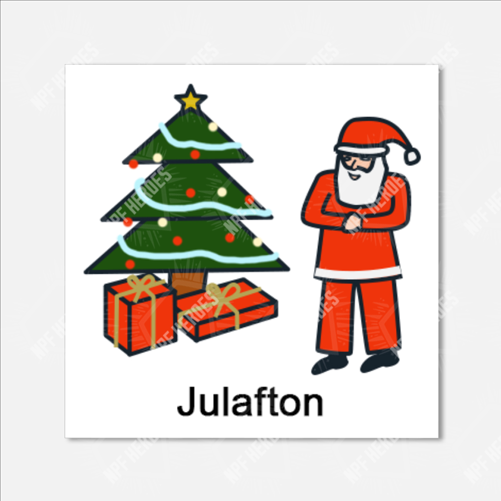 Bildstödsbilder Jul, 3x3 cm - 32