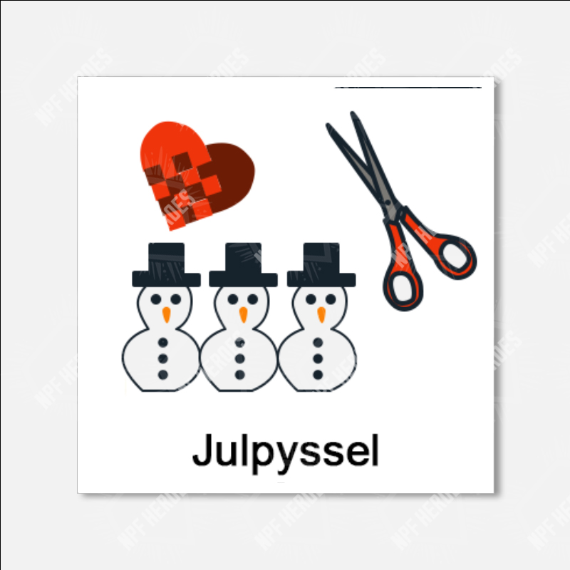 Bildstödsbilder Jul, 3x3 cm - 17