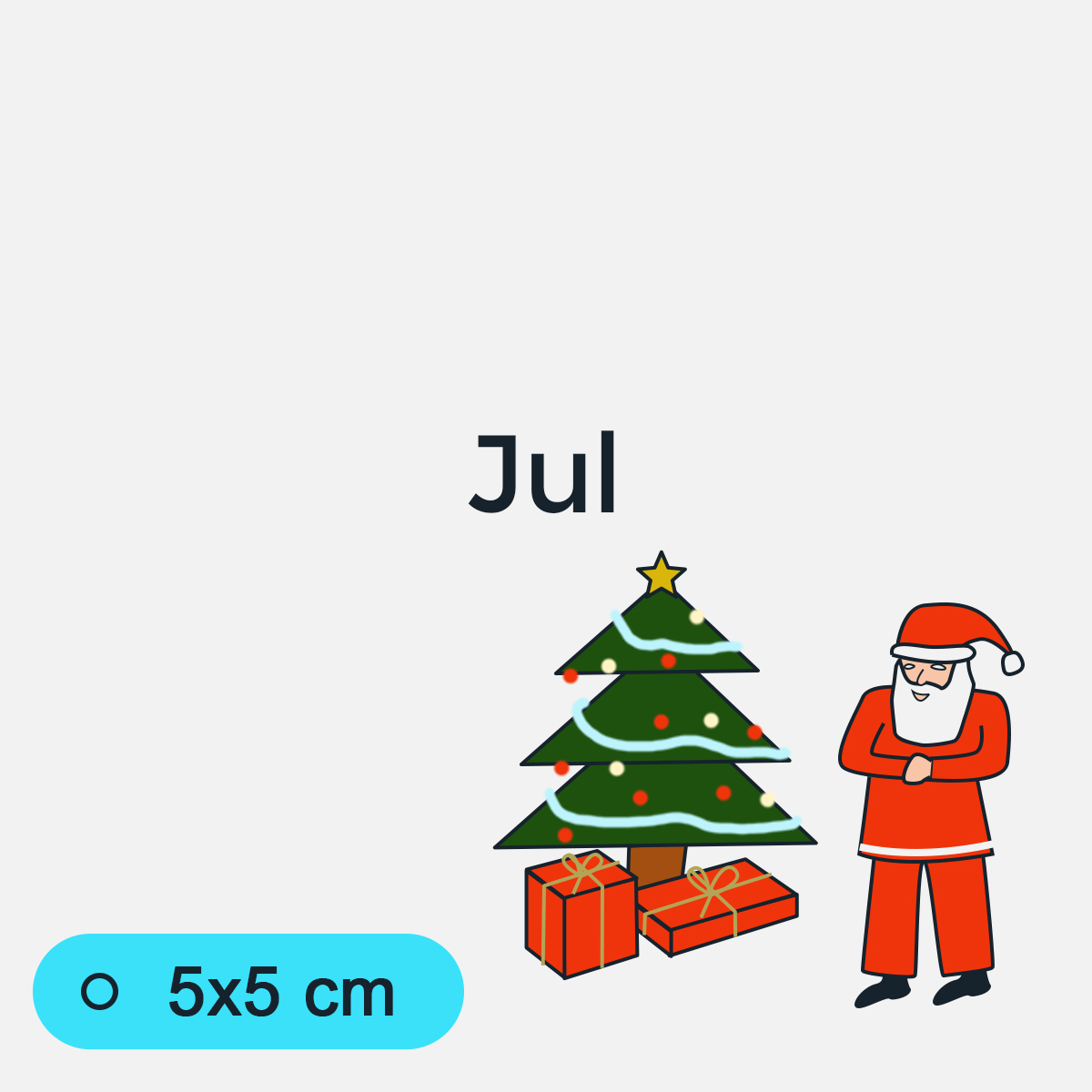Bildstödsbilder Jul, 5x5 cm