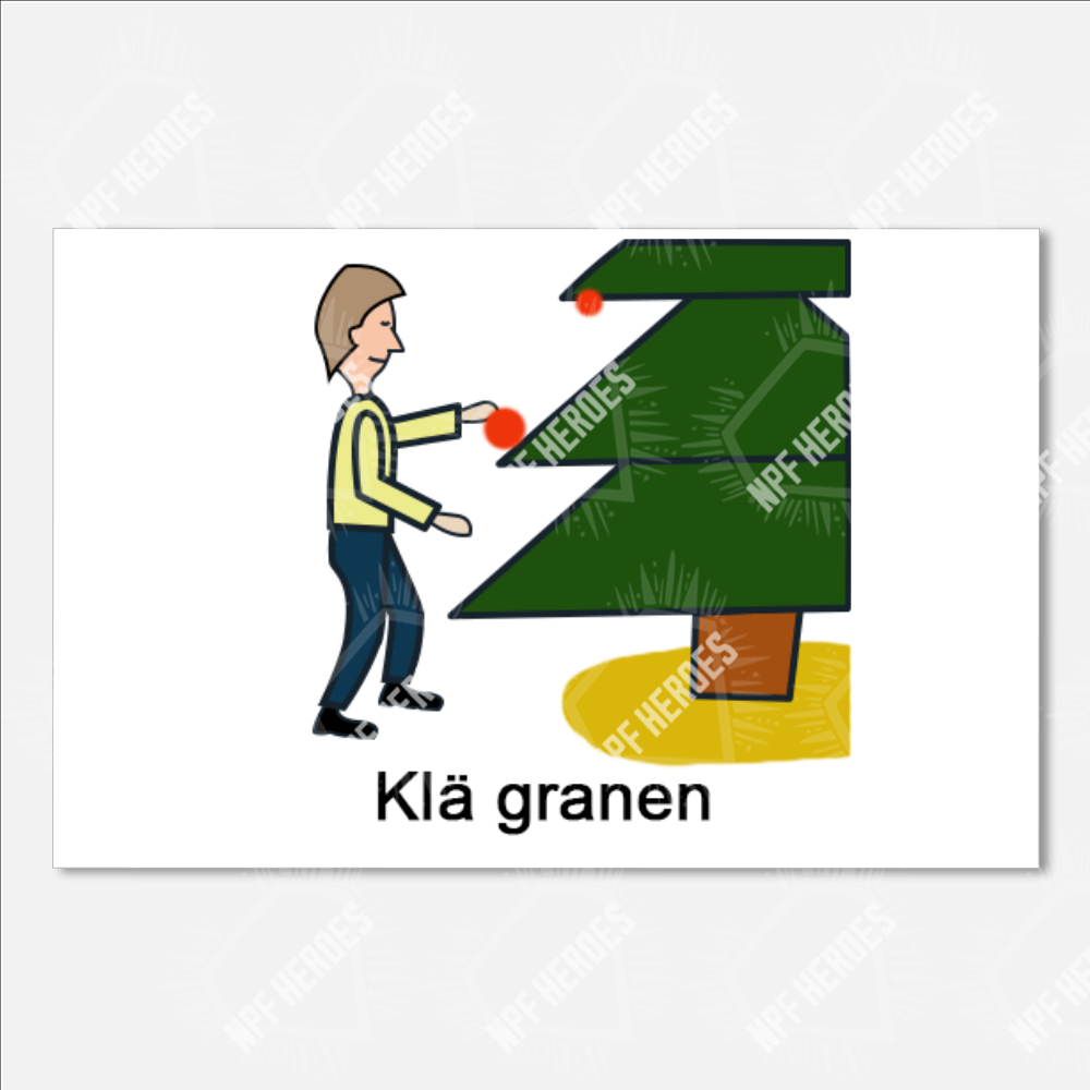 Bildstödsbilder Jul, 13x9cm - 26