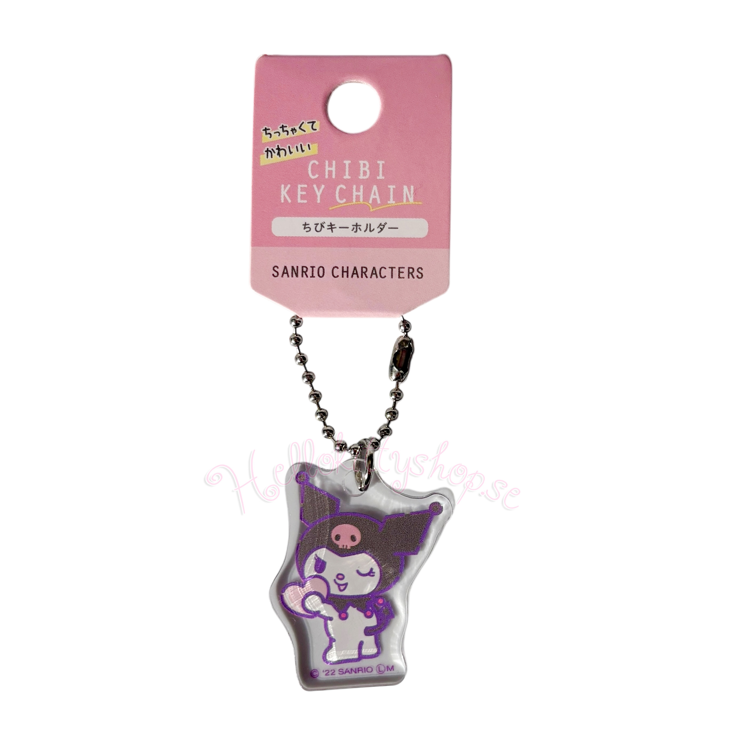 Kuromi Sanrio Chibi Nyckelring - Hjärta - 2