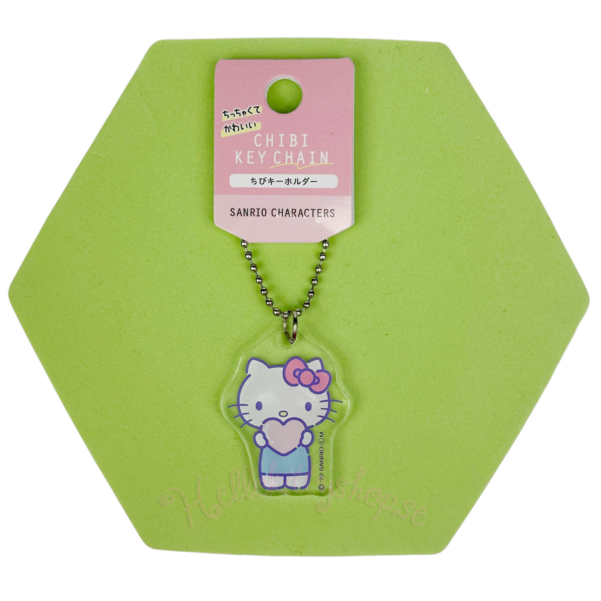 Hello Kitty Sanrio Chibi Nyckelring - Hjärta