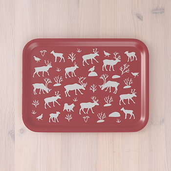 Bricka Renlycka 27x20 Röd