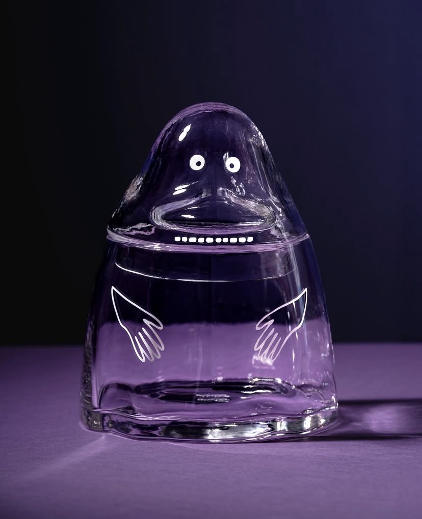 Moomin glass jar GROKE 19,5 cm