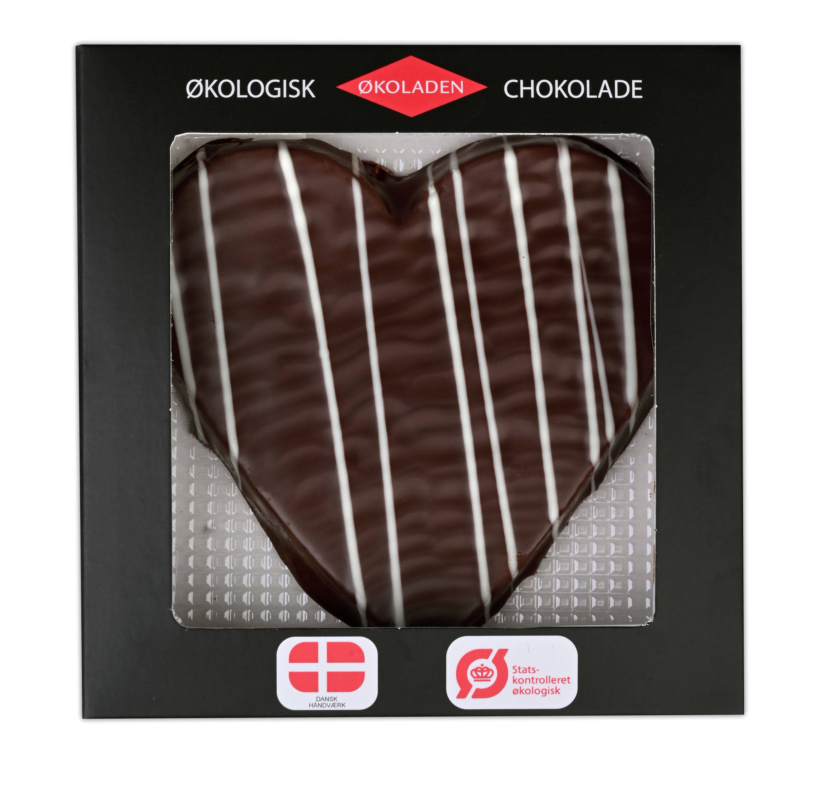 Marsipanhjärta 72% mörk choklad 45g x14, EKO