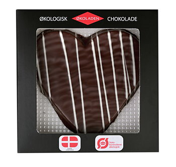 Marsipanhjärta 72% mörk choklad 45g x14, EKO