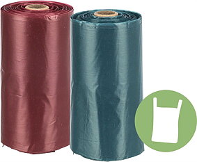 Bajspåsar, knythandtag, 8 rullar x 15 st