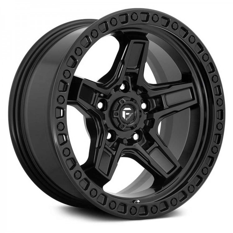 Fuel Alloy Wheel D697 Kicker Black - Jeep JK, JL & JT