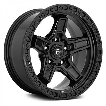 Fuel Alloy Wheel D697 Kicker Black - Jeep JK, JL & JT