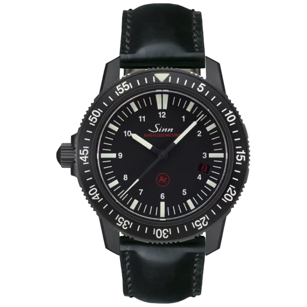 603.020 Sinn EZM 3  S vintage svart läderband