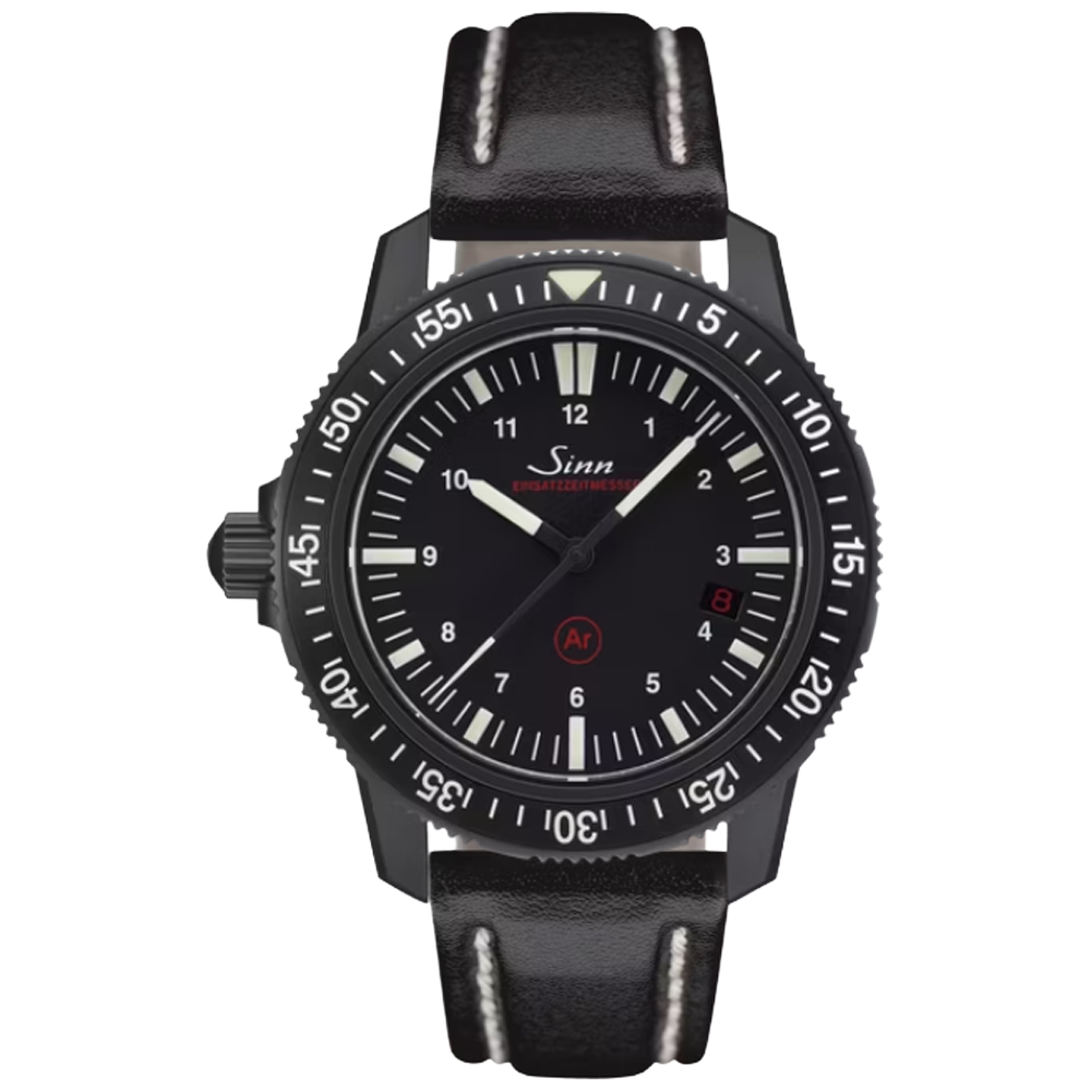 603.020 Sinn EZM 3  S vintage svart läderband