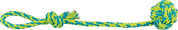 Trixie Rope Ball Dog Toy 7/50 cm - Lime/Petrol