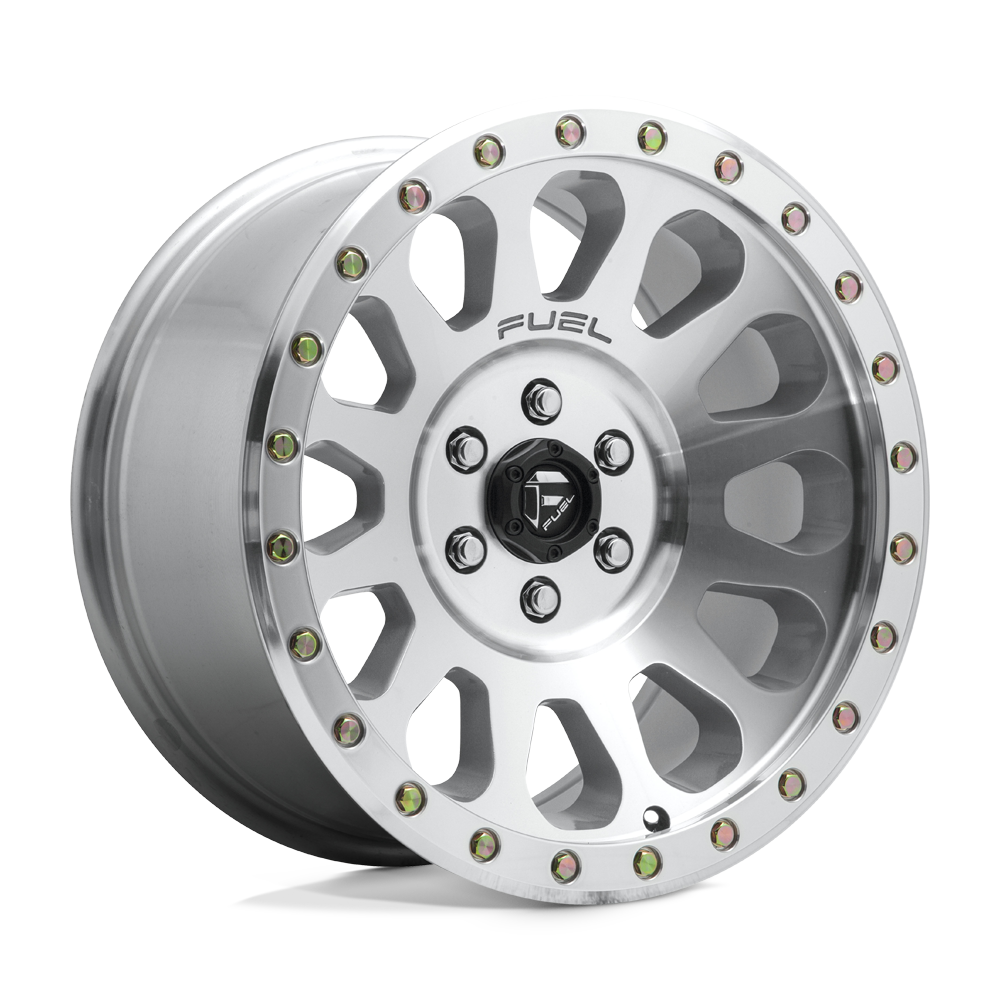 Fuel Alloy Wheel D647 Vector Matte Silver - Jeep JK, JT & JL