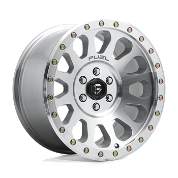 Fuel Alloy Wheel D647 Vector Matte Silver - Jeep JK, JT & JL