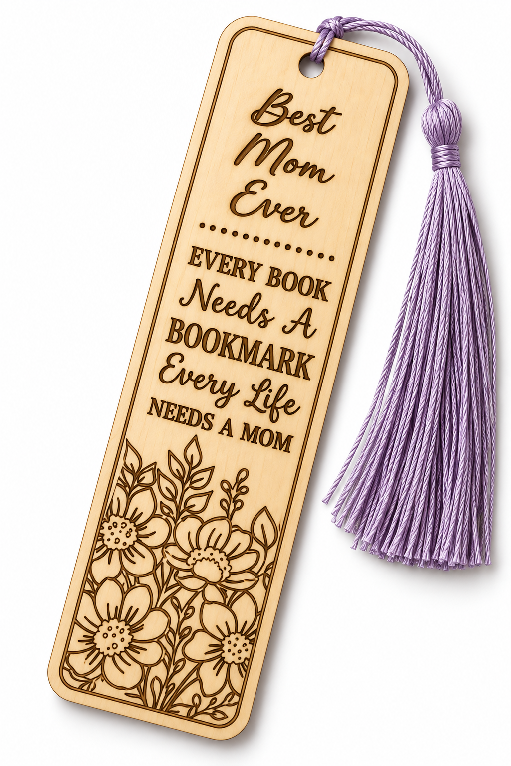 Bokmärke i trä – Every book needs a bookmark | Present till mamma