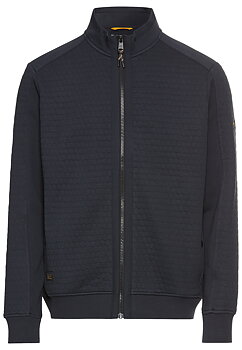 Cardigan/mjukisjacka  med dragkedja, blå från camel active, 
