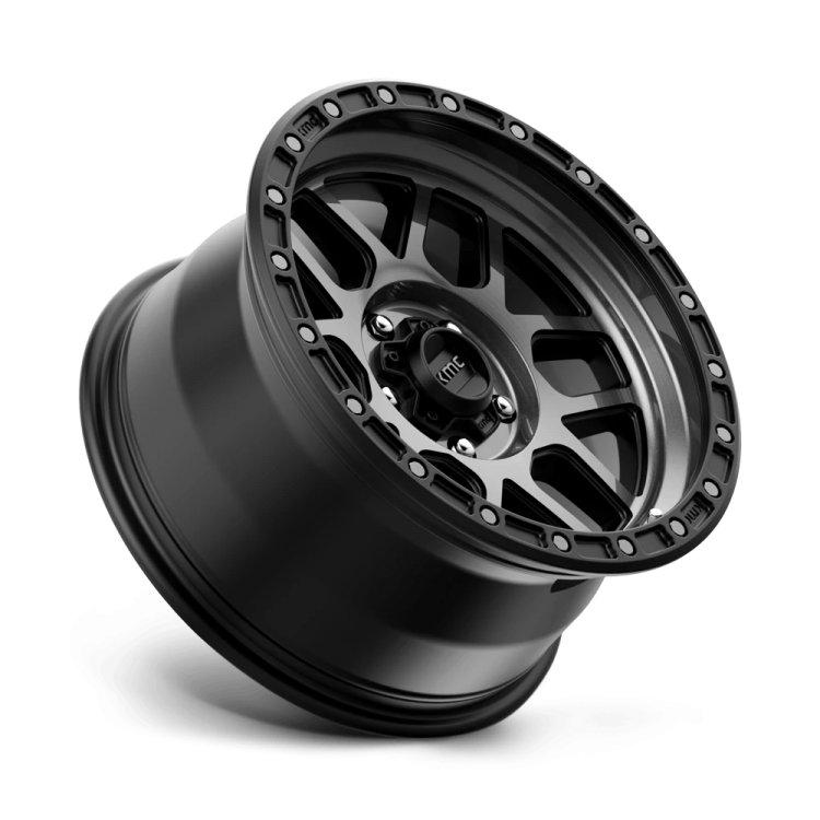 KMC KM544 Mesa Satin Black W/ Gray Tint- Jeep JK, JL & JT - 2