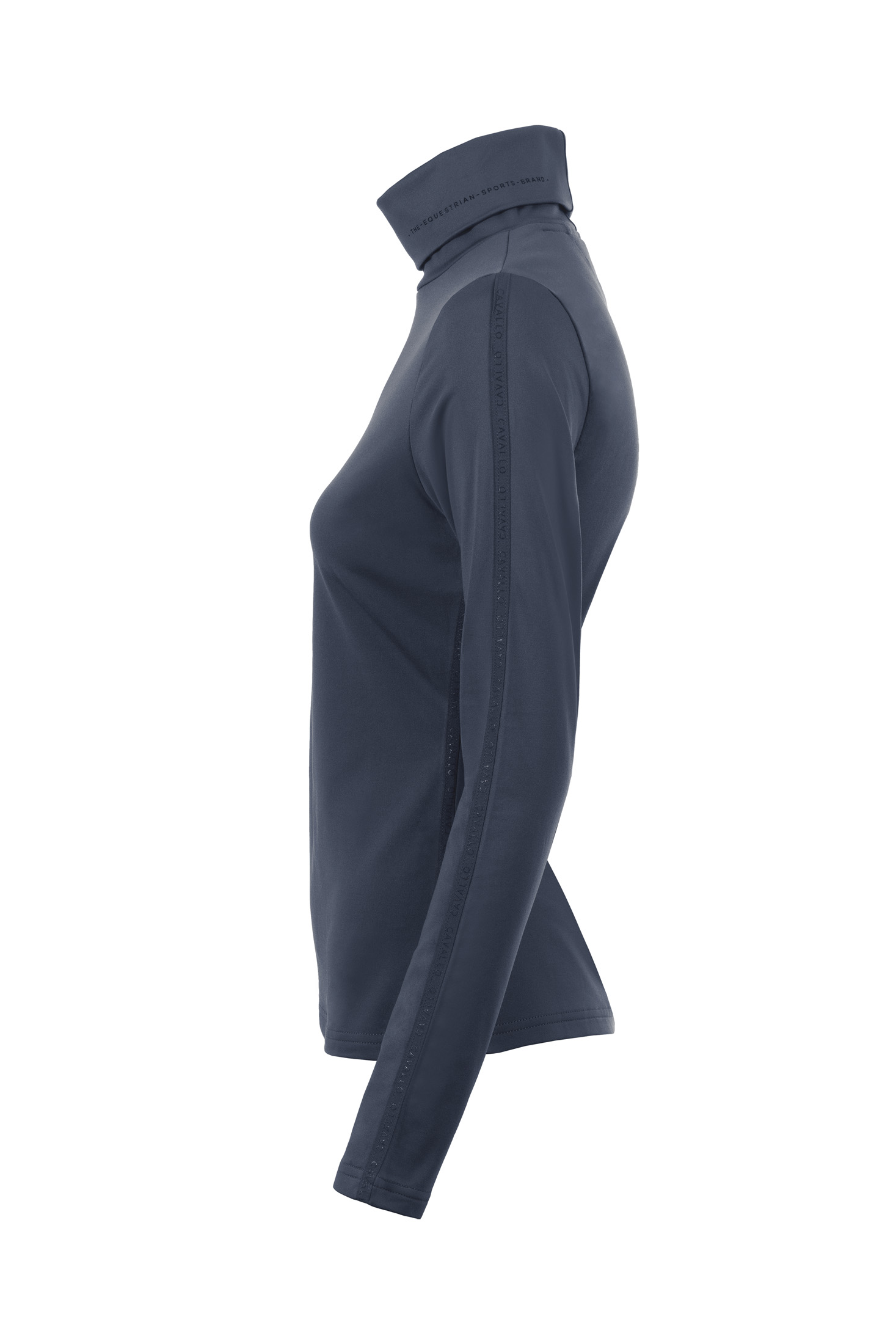 CAVALRACINA Long-Sleeved Turtleneck - Dark Blue - brushed