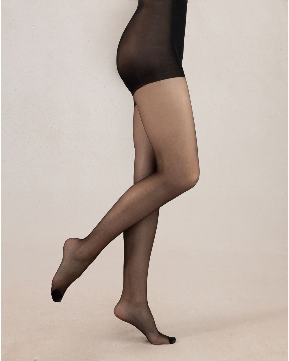 Collant Nude Transparent 12D - Black - Bleuforêt