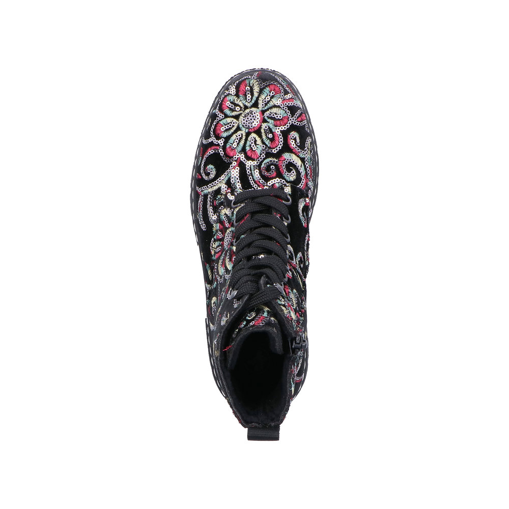 Rieker Damboots Fleecefodrad Blommig - 4