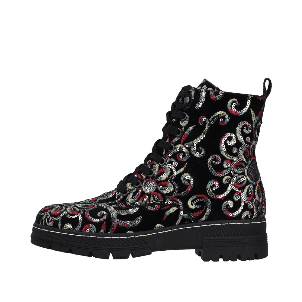 Rieker Damboots Fleecefodrad Blommig - 5