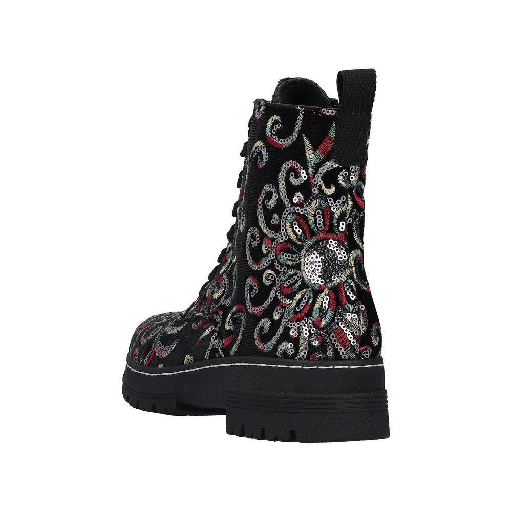 Rieker Damboots Fleecefodrad Blommig - 3