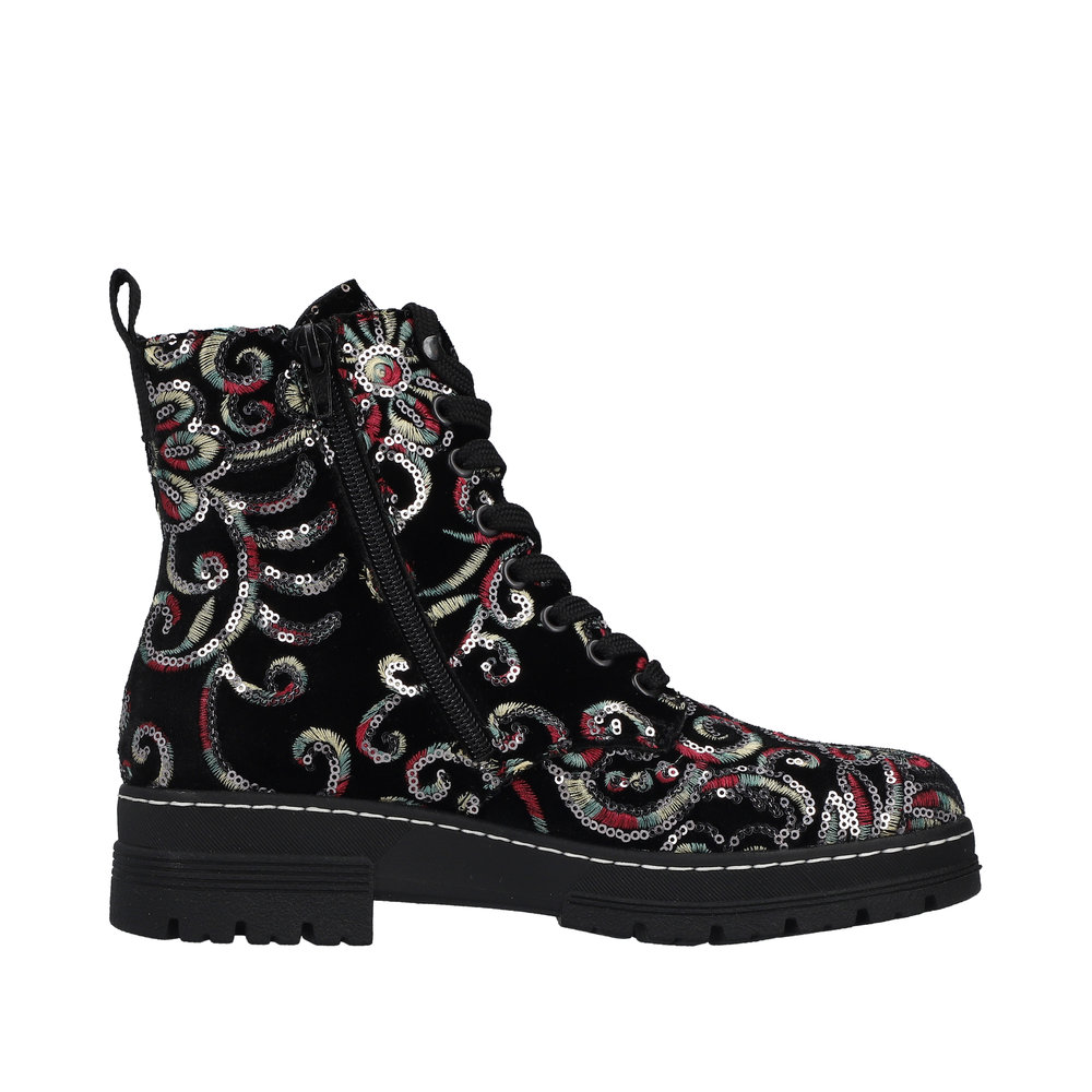 Rieker Damboots Fleecefodrad Blommig - 2