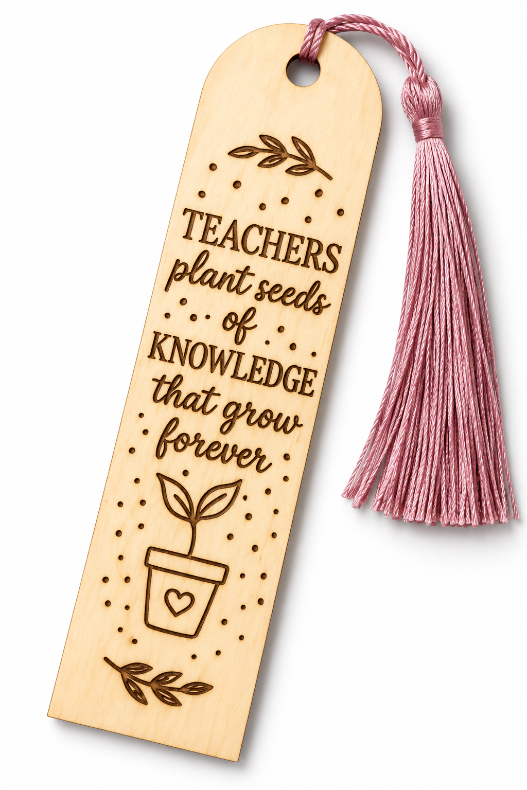Bokmärke i trä – Teachers plant seeds of knowledge | Tackpresent till lärare