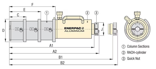 Enerpac Sprintutdragare PPH40 / 40 Ton - 4
