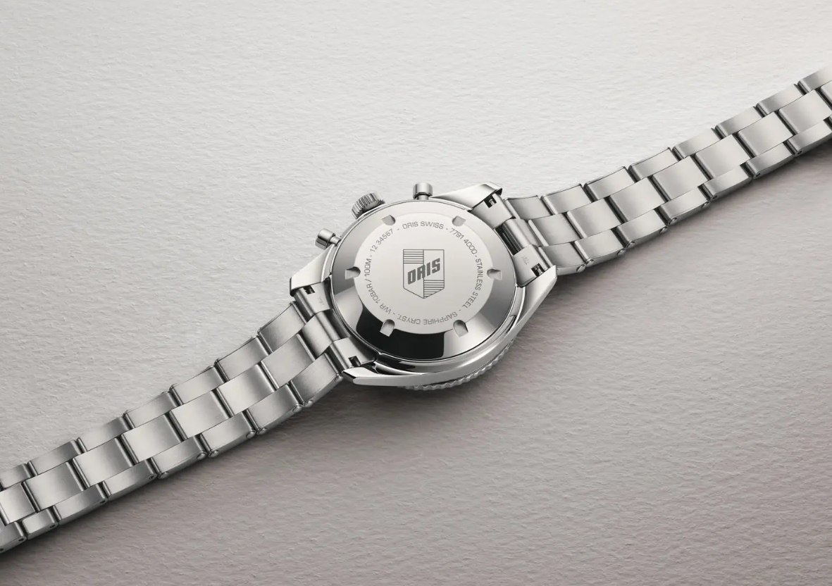 01 771 7791 4051-07 8 20 18 Oris Divers Sixty-Five Chronograph 40 grön
