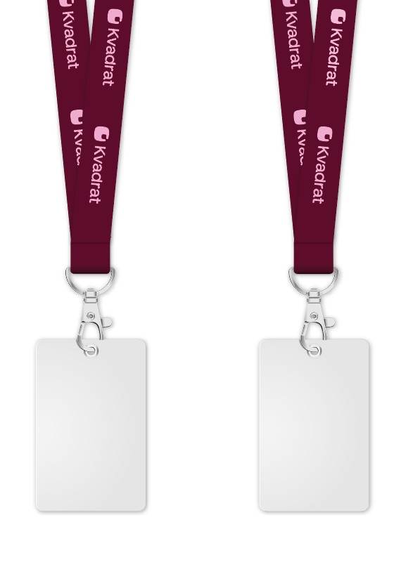 Logoband med säkerhetsspänne RÖD 